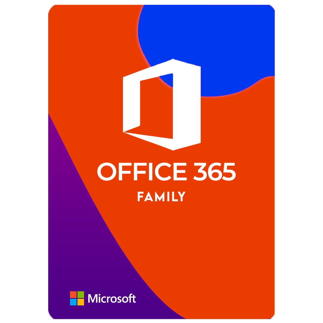Microsoft office 365 Family 1 Mounth Subscription | Up to 6 Users, 1TB OneDrive