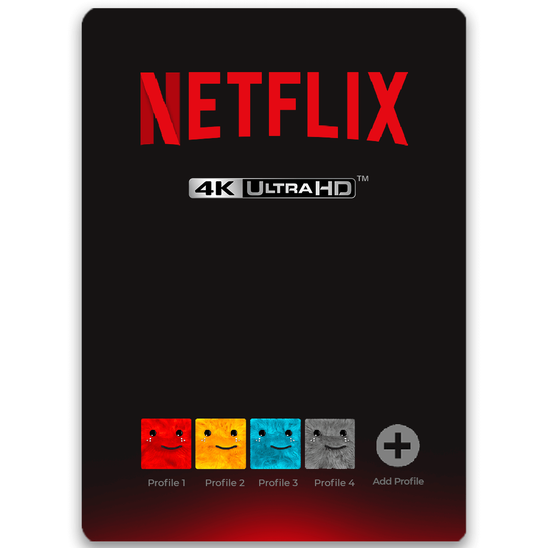 Netflix Premium 4K 5 Screen 1 Year Subsc...