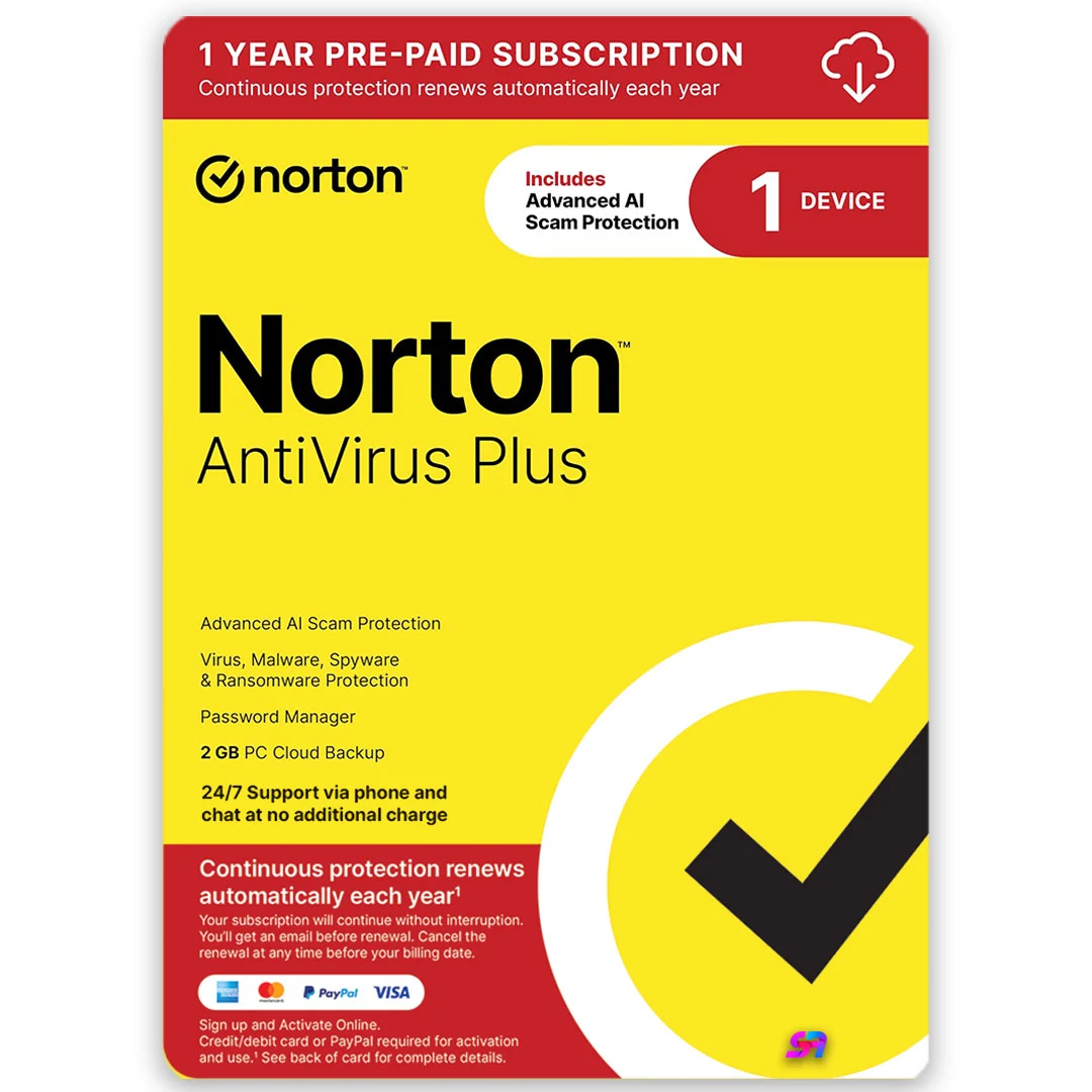 Norton AntiVirus Plus – 1 Device | 1 Year | Global Key
